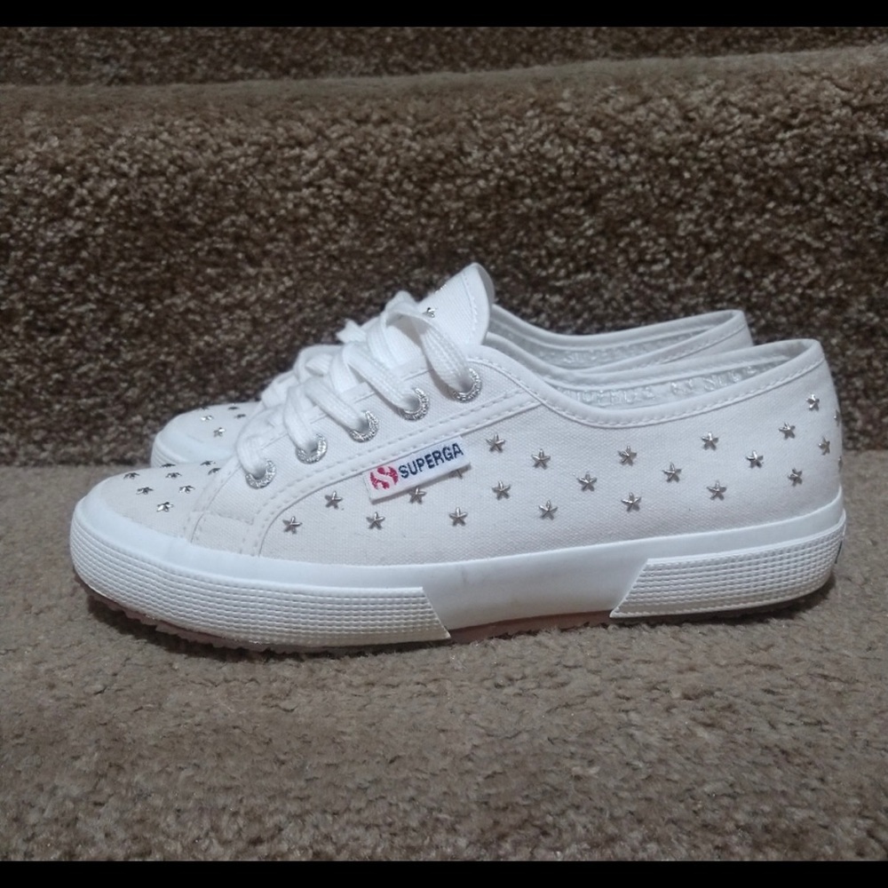 Superga white sneakers